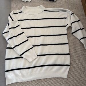 A New Day Cream and Black Sweater